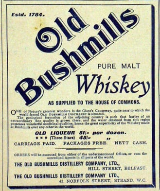 Bushmills 1608 or 1784